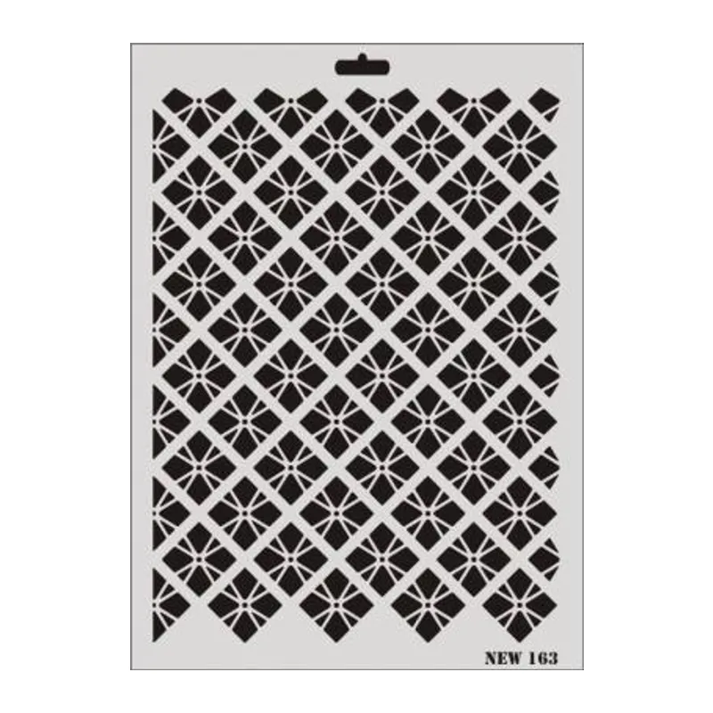 Rich New Seri N-163 Stencil 35x25 cm