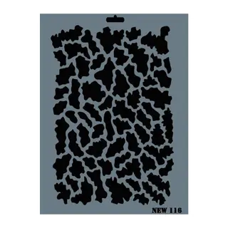 Rich New Seri N-116 Stencil 35x25 cm