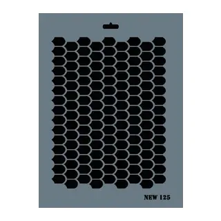 Rich New Seri N-125 Stencil 35x25 cm