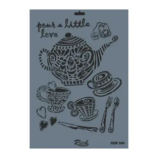 Rich New Seri N-200 Stencil 35x25 cm