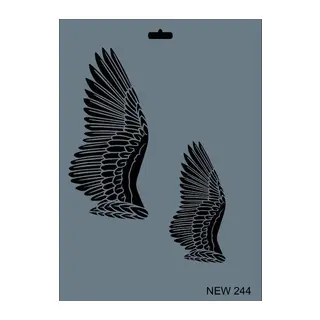 Rich New Seri N-244 Stencil 35x25 cm