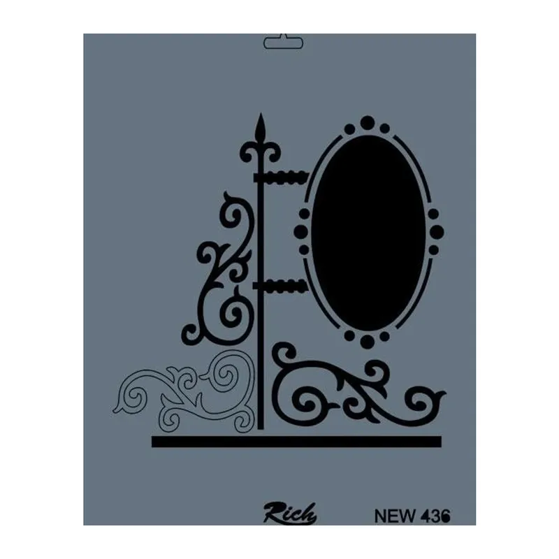Rich New Seri N-436 Stencil 35x25 cm