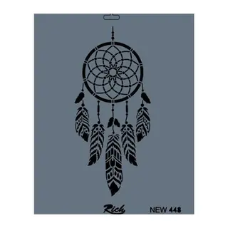 Rich New Seri N-448 Stencil 35x25 cm