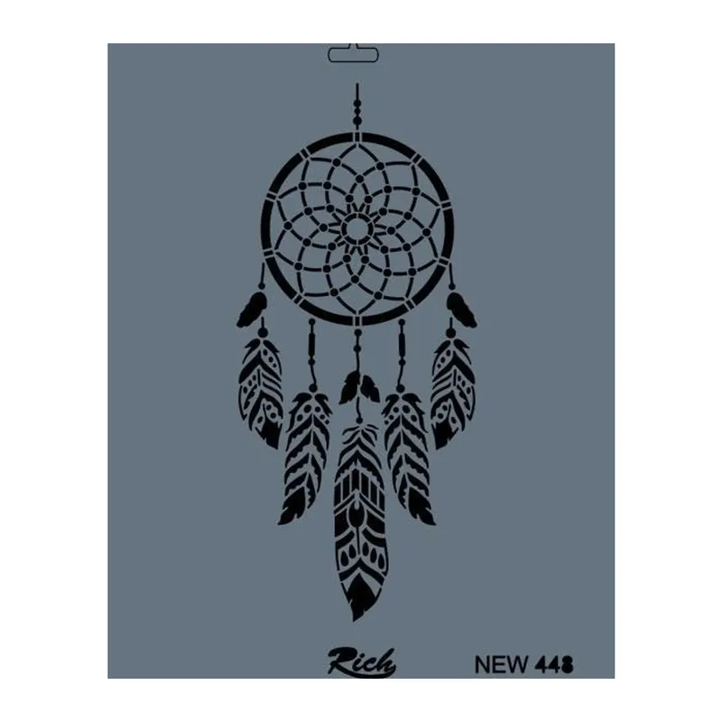 Rich New Seri N-448 Stencil 35x25 cm