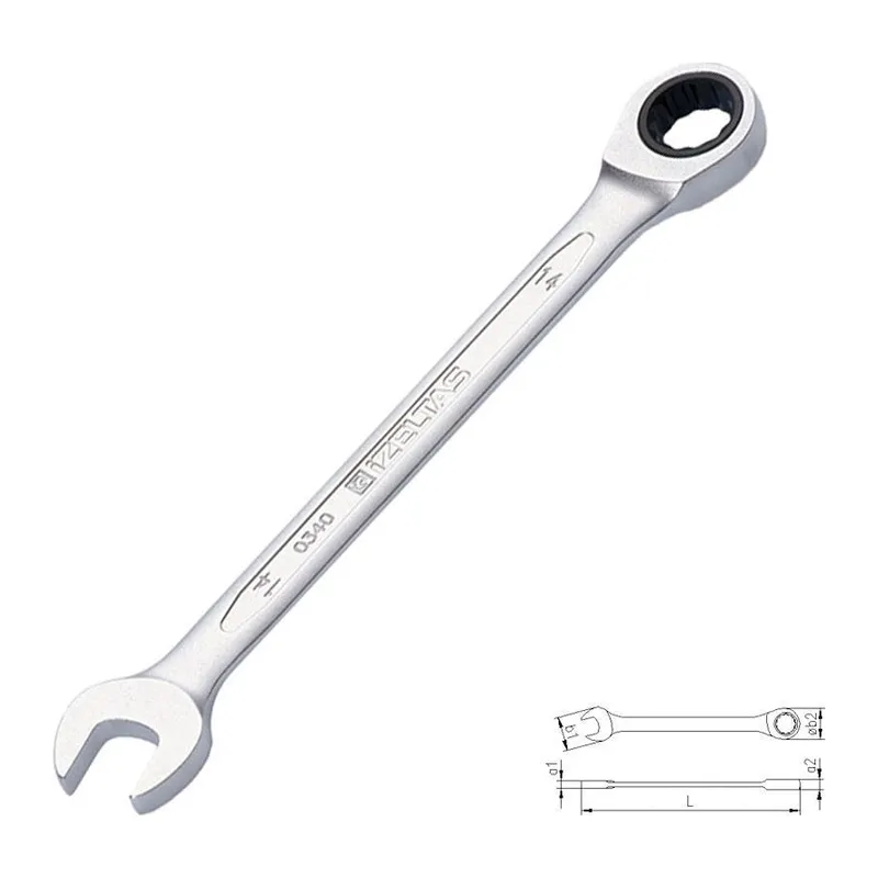 İzeltaş 0340 Cırcır Kombine Anahtar 16 mm