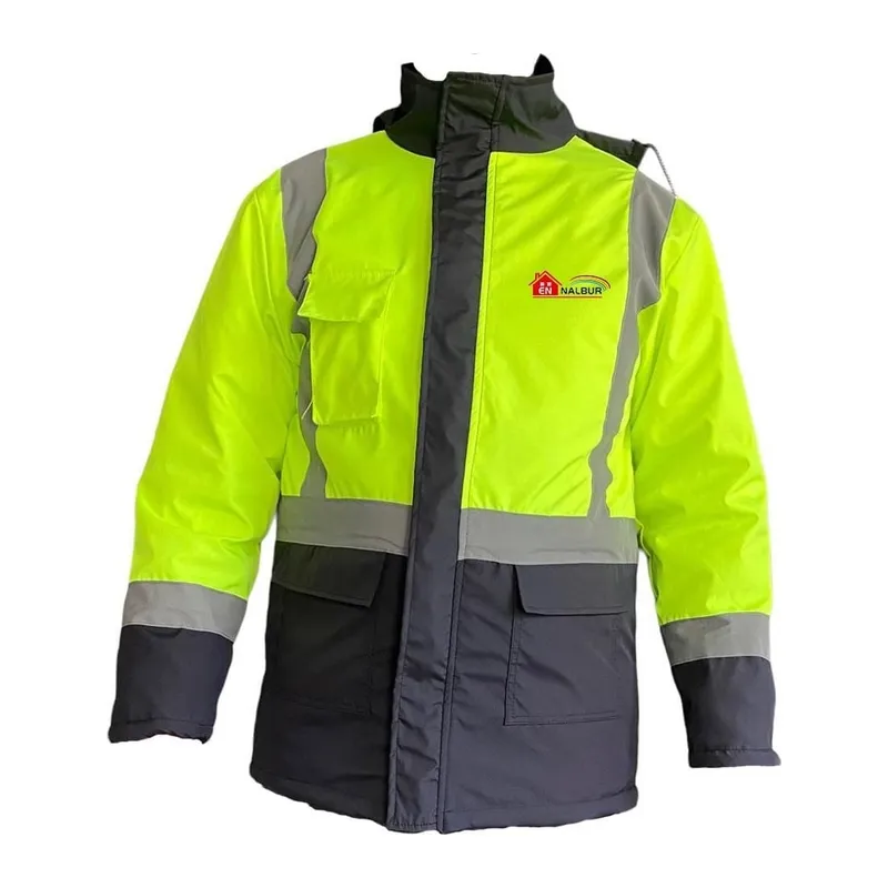 Reflektörlü Parka Sarı Lacivert Small