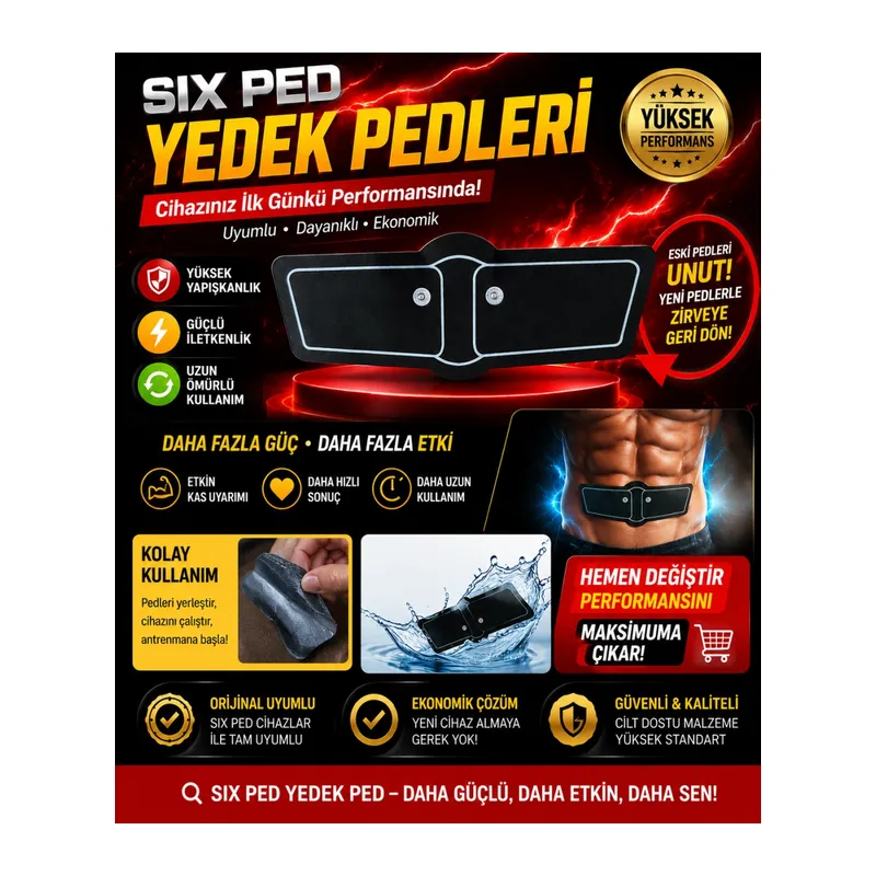 Six Ped yedek pedleri ile cihazınızı yenileyin, antrenman gücünü artırın.