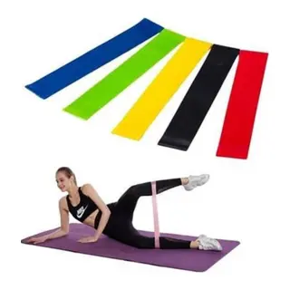Aerobik Bant 5 Li Pilates Yoga Bandı ***
