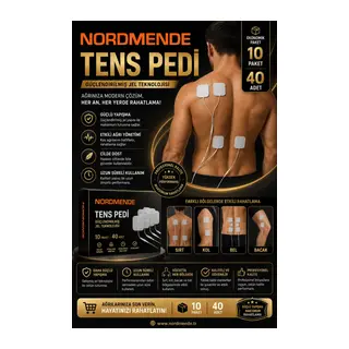 10 Paket 40 Adet TENS Pedi 5×5 cm Kablolu Elektrot Ped – Yumuşak ve Esnek Medikal Ped