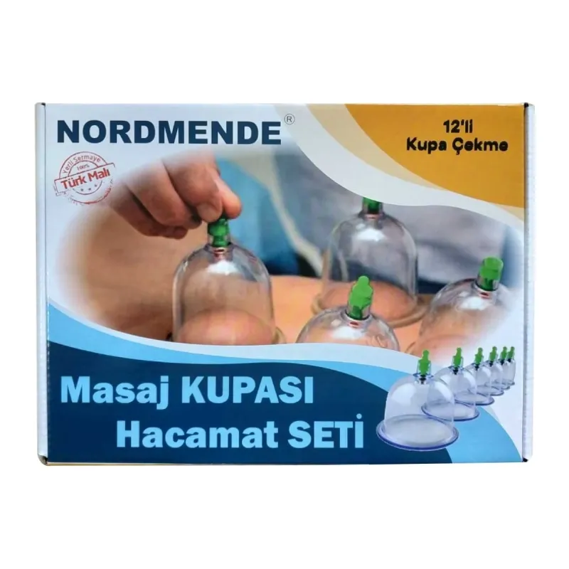 Nais 12'Li hacamat masaj kupa seti