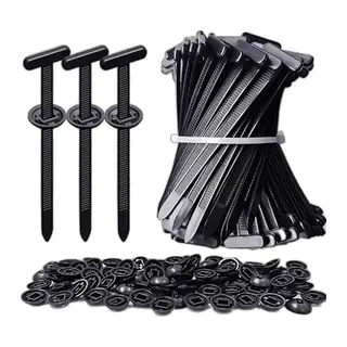 Orret Home 30 Parça T Başlı Plastik Araç Sabitleme Kelepçesi, Naylon Kablo Bağı Klips Seti, Araç Panel Tampon Sabitleme Klipsi, Kendinden Kilitli Otomotiv Kelepçe