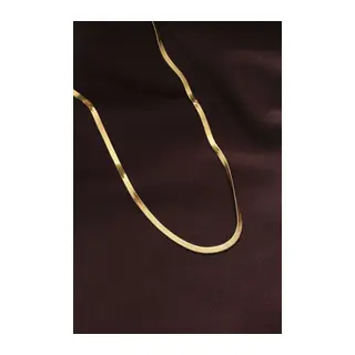 316L Çelik Gold Renk 60 cm İtalyan Zincir Kolye