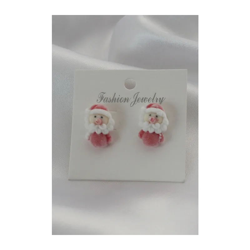 Kadife Noel Bebek Model Kadın Küpe