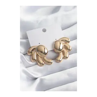 Pirinç Gold Renk Kadın Küpe