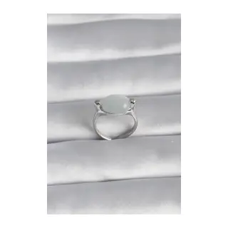 Pirinç Gümüş Renk Sedefli Kadın Yüzük
