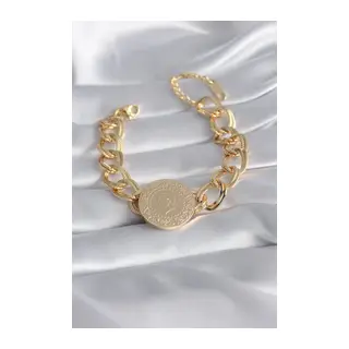 316L Çelik Gold Renk Tam Gold Model Samanyolu Kadın Bileklik