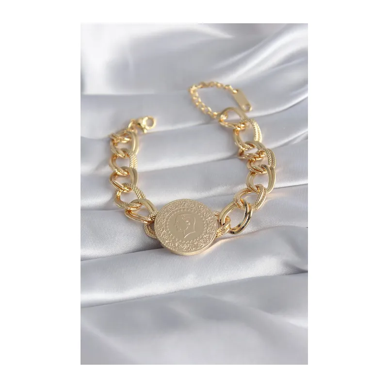 316L Çelik Gold Renk Tam Gold Model Samanyolu Kadın Bileklik