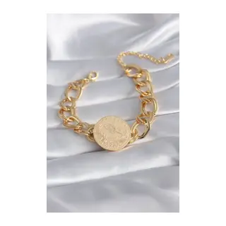 316L Çelik Gold Renk Reşat Model Samanyolu Kadın Bileklik