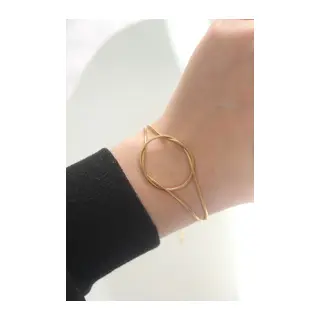 316L Çelik Gold Renk Düğüm Model Bileklik