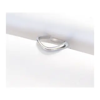 Yassı Silver Renk Ayarlanabilir Yüzük