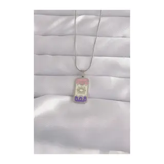 316L Çelik Gümüş Renk Karışık Mineli Ay Figür Tarot Kolye