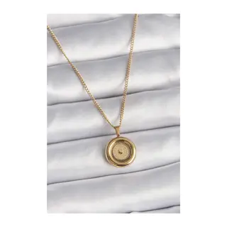 316L Çelik Gold Renk Zincir Gold Model Kadın Kolye