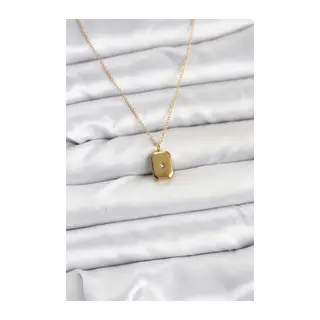 316L Çelik Zincir Gold Renk Minimal Kutup Yıldızı Model Kadın Kolye