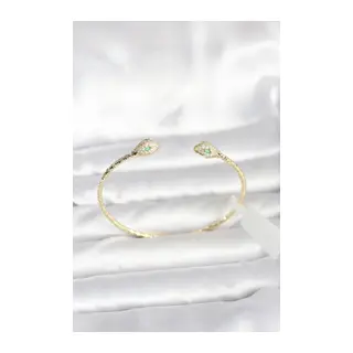 Pirinç Gold Renk Yılan Model Bileklik