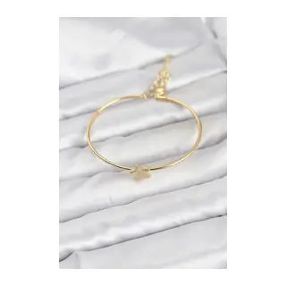 Yıldız Model Gold Renk Kadın Bileklik
