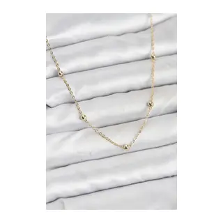 CM Gold Renk Top Zincirli Kadın Kolye