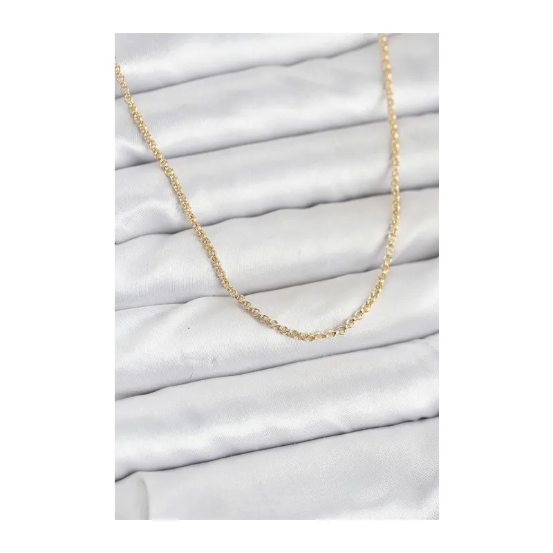 CM 14K Gold Renk Halka Model 60 cm Kadın Kolye