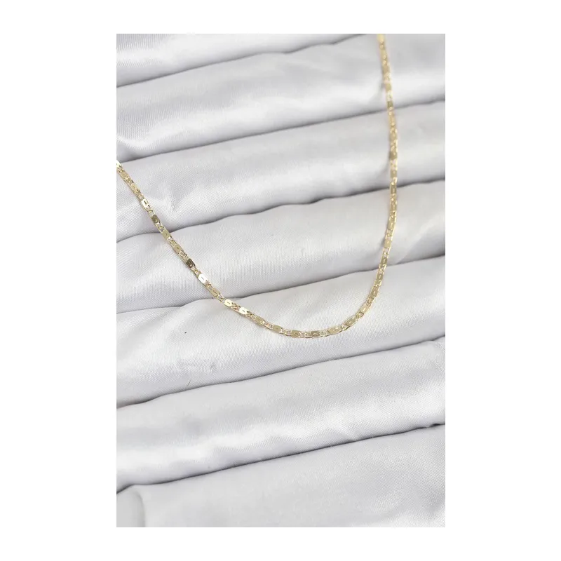 CM 14K Gold Renk Ezme Zincir Model 60 cm Kadın Kolye