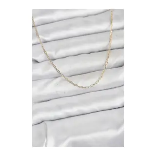CM 14K Gold Renk Ataç Zincir Model 60 cm Kadın Kolye