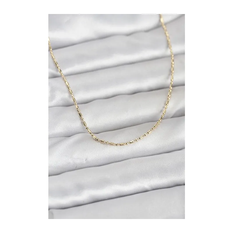 CM 14K Gold Renk Zincirli 60 cm Kadın Kolye