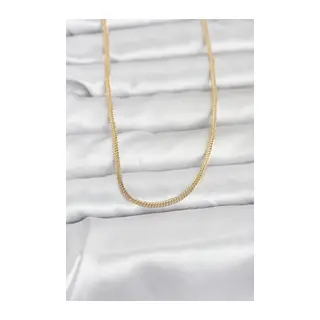 CM 14K Gold Renk Dolgun Zincir Model 60 cm Kadın Kolye
