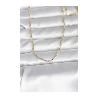 CM 14K Gold Renk İnce Ataç Zincir Model 60 cm Kadın Kolye
