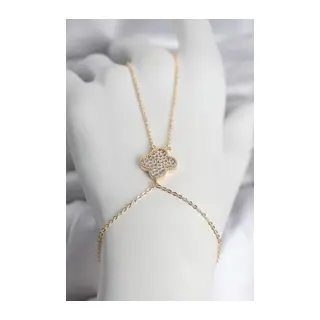 Pirinç Gold Renk Yonca Model Kadın Şahmeran