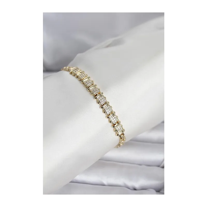 Xuping Model Zirkon Taşlı Gold Renk Kadın Bileklik