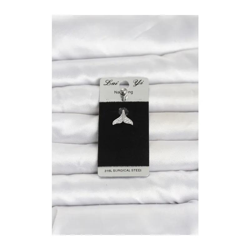 316L Cerrahi Çelik Dolphin Kuyruk Model Göbek Piercing