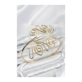 Pazu Bileklik Gold Renk Pirinç Bohem Model