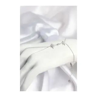 Pirinç Gümüş Renk Kutup Yıldızı Model Zirkon Taşlı Şahmeran