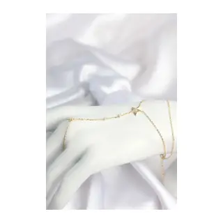 Gold Renk Yıldız Model Pirinç Kadın Şahmeran
