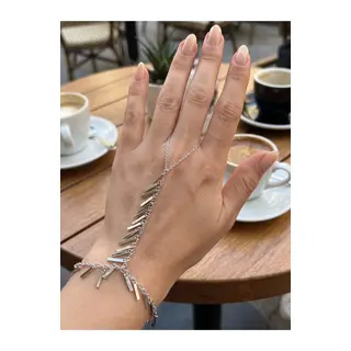 Gümüş Renk Pirinç Sarkıt Plaka Model Şahmeran