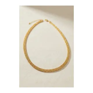 Hasır Zincir Model Pirinç Gold Renk Kadın Kolye