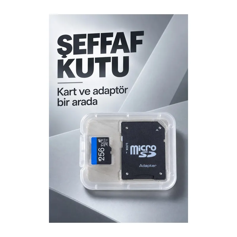 SD Adaptörlü 256 GB Micro SD Bellek Kartı