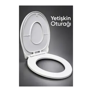 Çift Kullanımlı Çocuk ve Yetişkin Klozet Kapağı