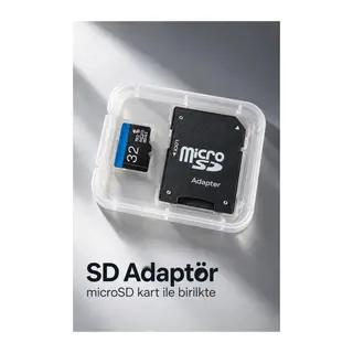 32 GB MicroSD Bellek Kartı ve SD Adaptör Seti