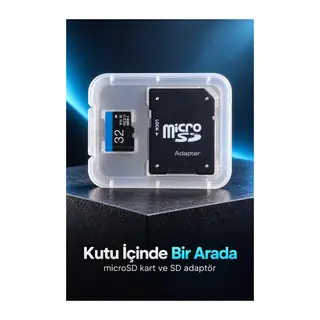 MicroSD Hafıza Kartı ve Adaptör İkili Set 32 GB