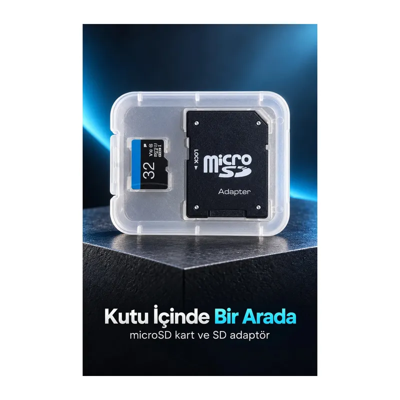MicroSD Hafıza Kartı ve Adaptör İkili Set 32 GB