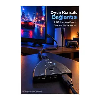 HDMI Switch HDR ve YUV 4:4:4 Destekli Seçici